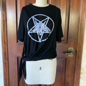 RARE UNIF - Unicorn Pentagram Tee - Medium
